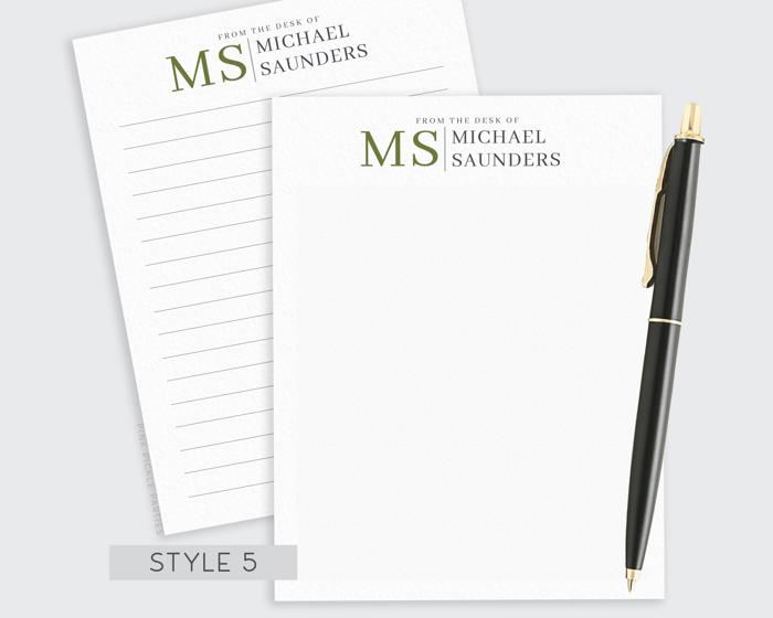 Personalized Notepads for Men | Professional Notepad | Father’s Day Gift | Office Notepad