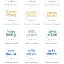  Modern To From Personalized Christmas Gift Labels | Set of 24