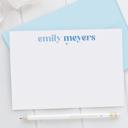  Personalized Two Tone Note Cards | Set of 12 | FREE SHIPPING