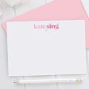  Personalized Two Tone Note Cards | Set of 12 | FREE SHIPPING