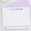  Personalized Two Tone Note Cards | Set of 12 | FREE SHIPPING