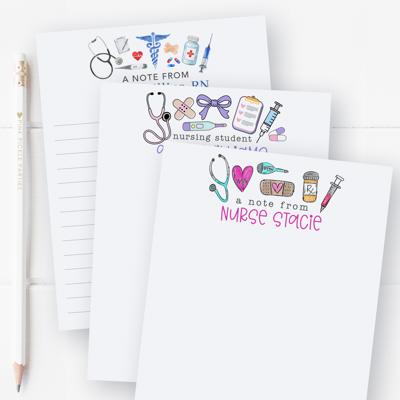 Personalized Nurse Notepad | Nurse Stationery | Nurse Appreciation Week Gift 