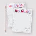  Teacher Valentine's Day Notepad | Valentine Stationery Teacher Gift