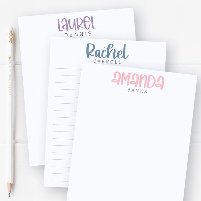 Personalized Trendy Notepad