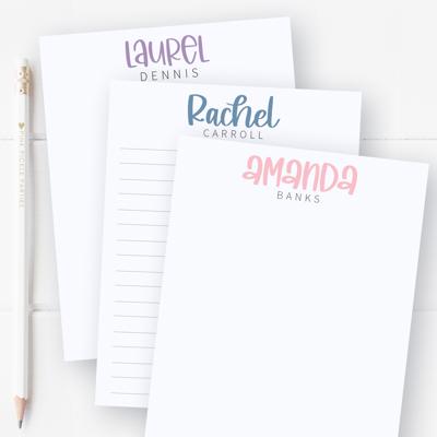 Personalized Trendy Notepad