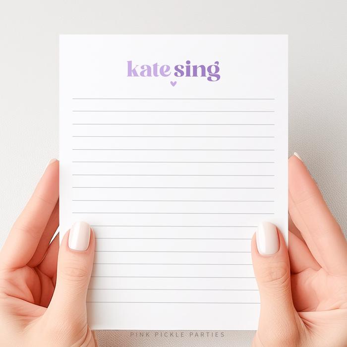 Personalized Two Tone Notepad | Great Stocking Stuffer