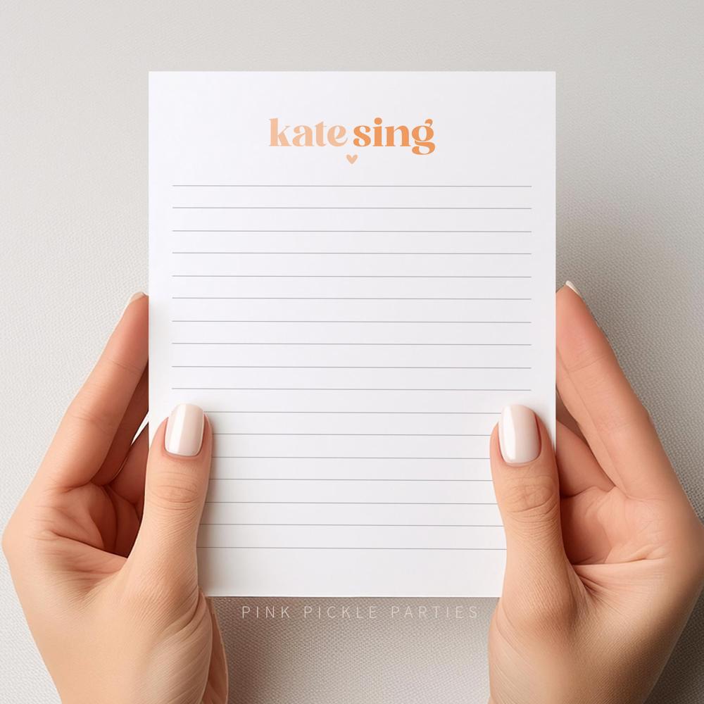 Personalized Two Tone Notepad | Great Stocking Stuffer