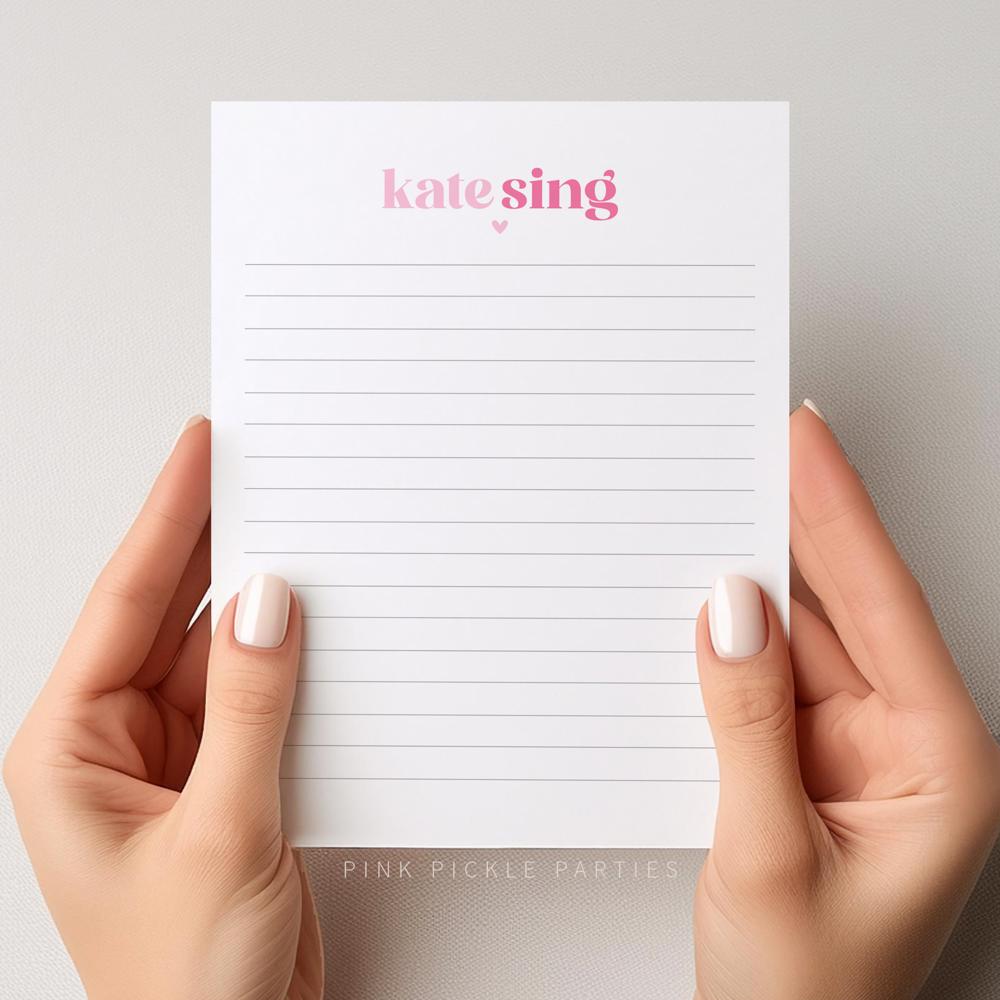 Personalized Two Tone Notepad | Great Stocking Stuffer