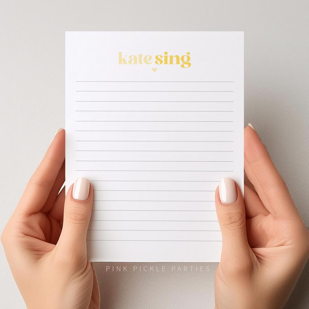 Personalized Two Tone Notepad | Great Stocking Stuffer