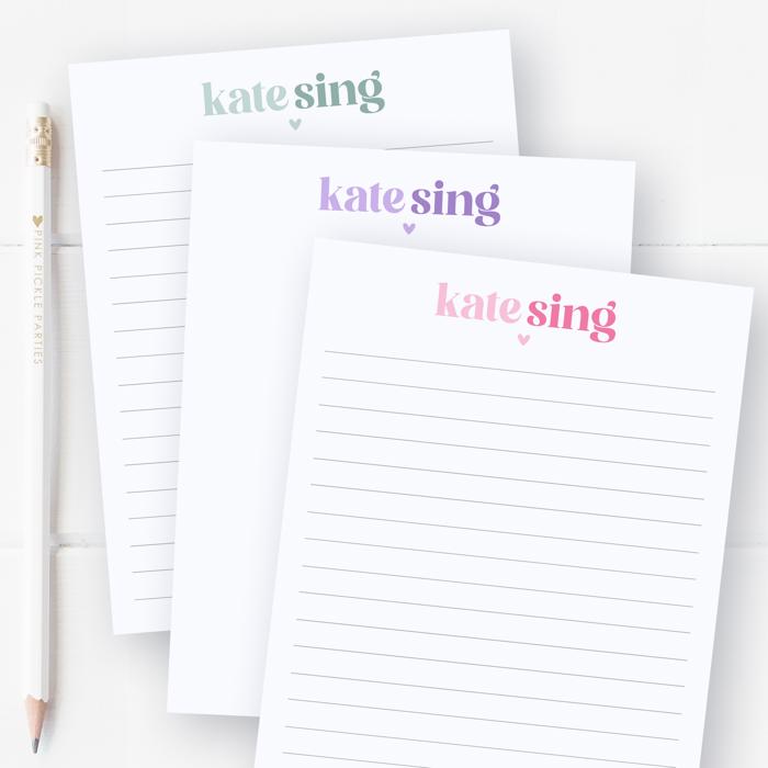 Personalized Two Tone Notepad