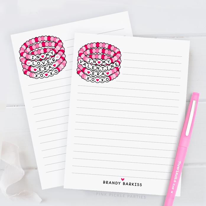 Personalized In My Valentine Era Notepad | Valentine's Day Gift