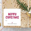  Modern To From Personalized Christmas Gift Labels | Set of 24