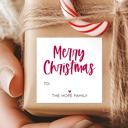  Modern To From Personalized Christmas Gift Labels | Set of 24