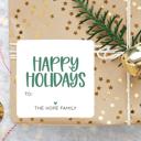  Modern To From Personalized Christmas Gift Labels | Set of 24