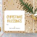  Modern To From Personalized Christmas Gift Labels | Set of 24