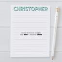  Shadow Name Personalized Notepad