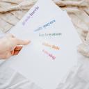  Personalized Two Tone Note Cards | Set of 12 | FREE SHIPPING