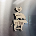  Meat Temperature Fridge Magnet