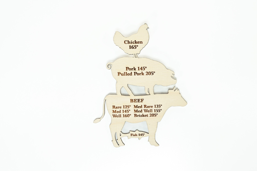 Meat Temperature Fridge Magnet