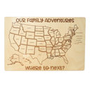  Our Family Wooden USA Map - Track & Color All 50 States