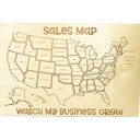 Sales Watch My Bus Grow Business Sales USA Map - Track & Color All 50 States