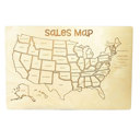 Sales Map Business Sales USA Map - Track & Color All 50 States