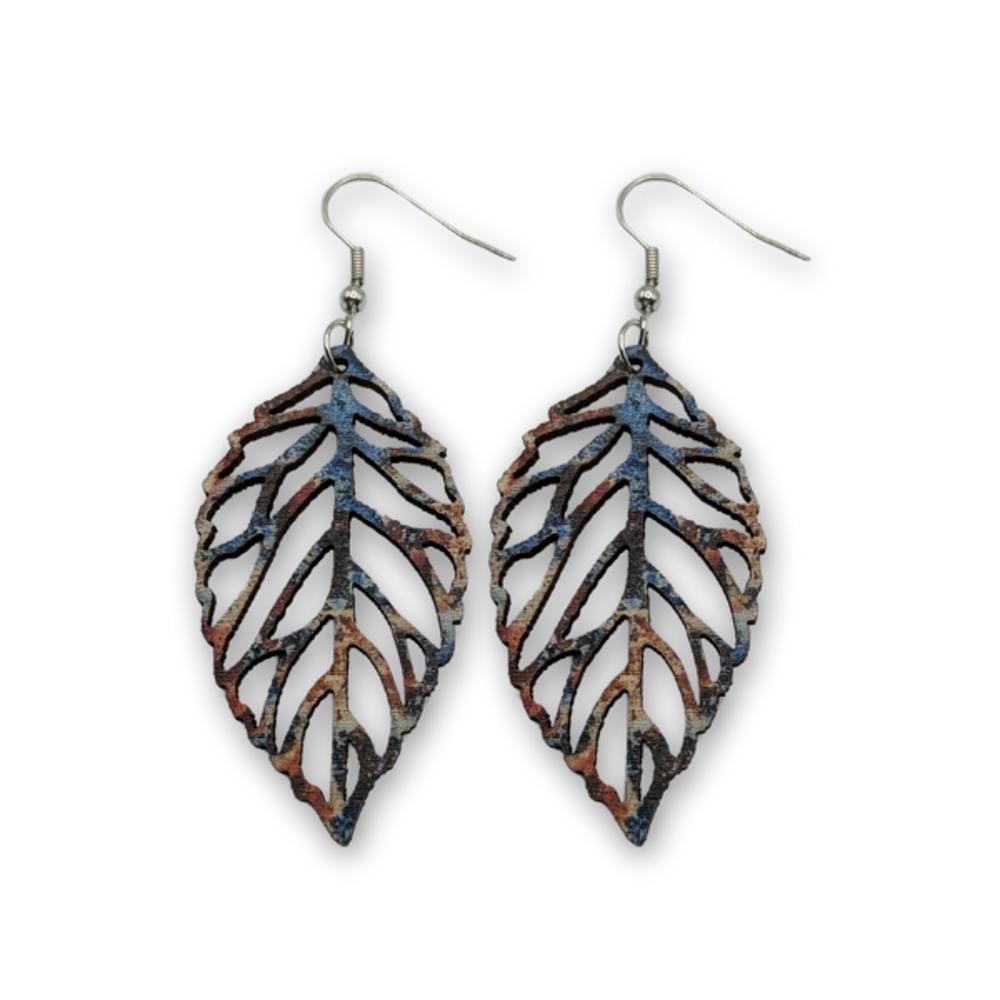 Wooden Autumn Earrings