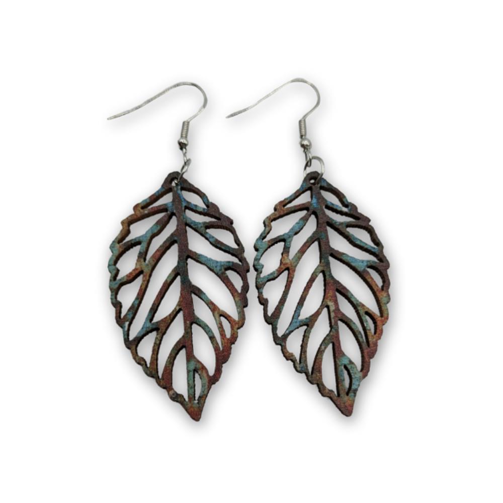 Wooden Autumn Earrings