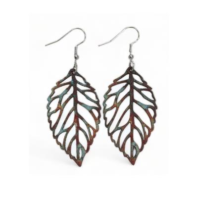 Wooden Autumn Earrings