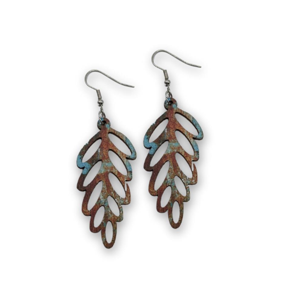 Wooden Autumn Earrings 2