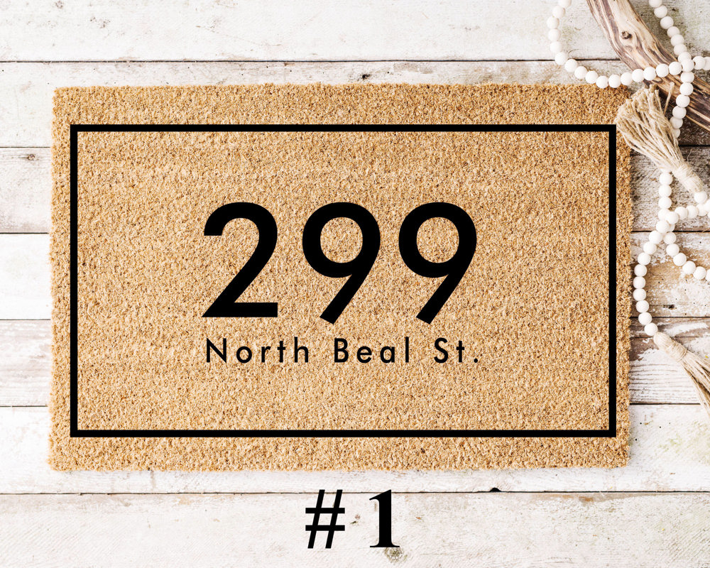 Personalized Coir Address Doormat Collection