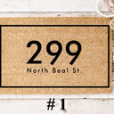 #1 Personalized Coir Address Doormat Collection