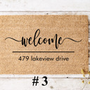 #3 Personalized Coir Address Doormat Collection