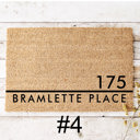 #4 Personalized Coir Address Doormat Collection