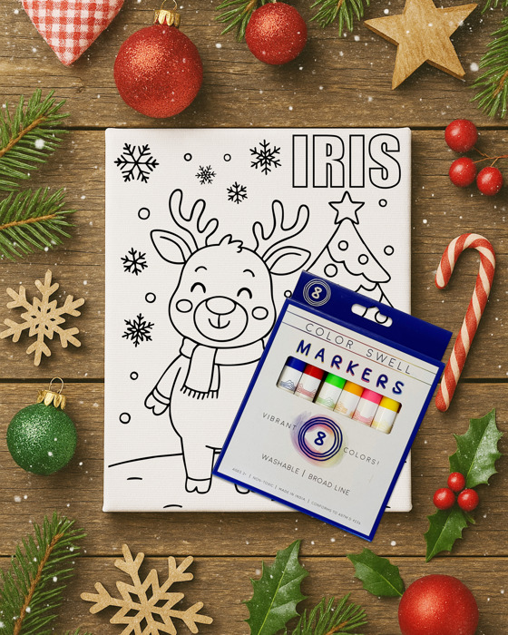 Color-Me Christmas Canvas