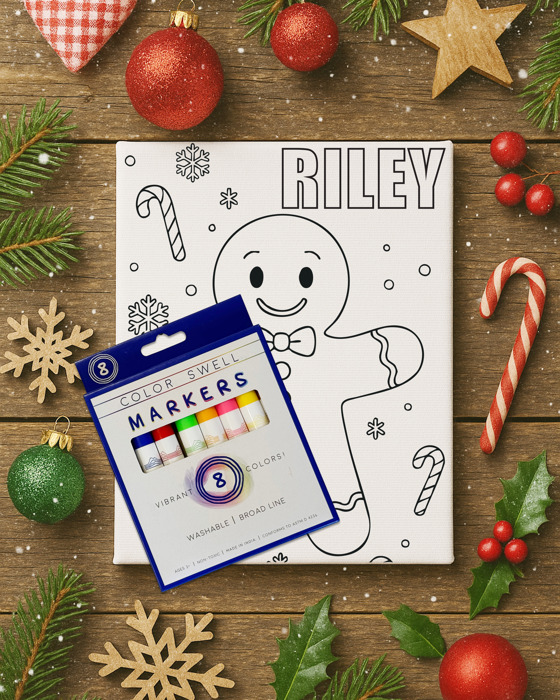 Color-Me Christmas Canvas