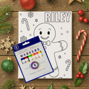 Gingerbread Man Single Color-Me Christmas Canvas