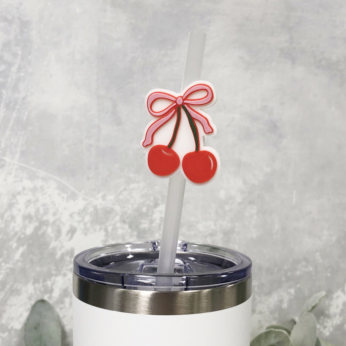 Cherry Straw Topper