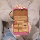  Personalized Leatherette Travel Jewelry Case