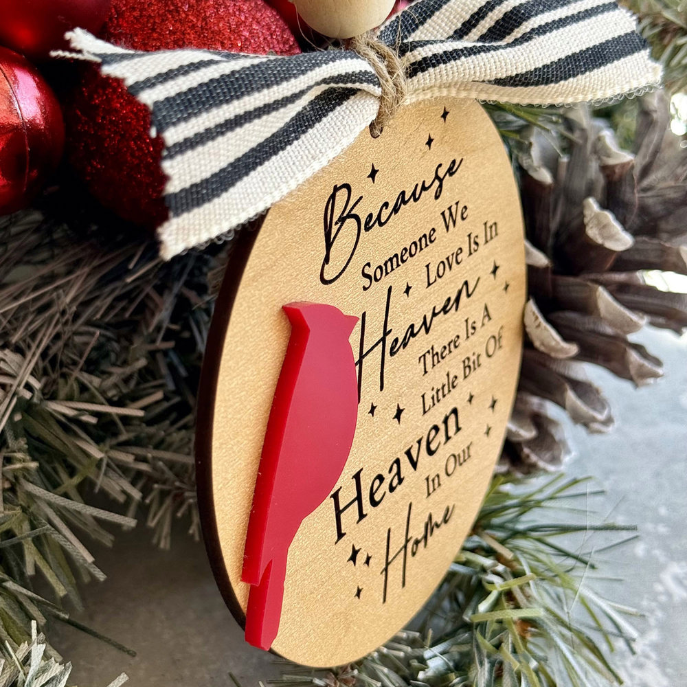 Heavenly Cardinal Keepsake Christmas Ornament