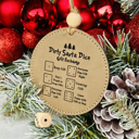  Christmas Dice Game aka Dirty Santa Leatherette Christmas Ornament