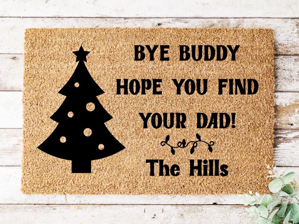 Personalized Christmas Movie Coir Doormat Collection