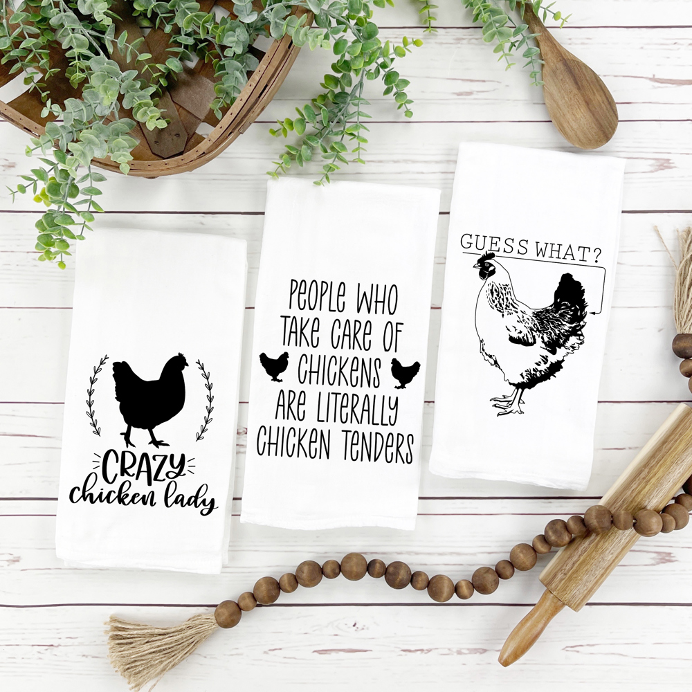 Feathered Funnies Kitchen Towel Collection