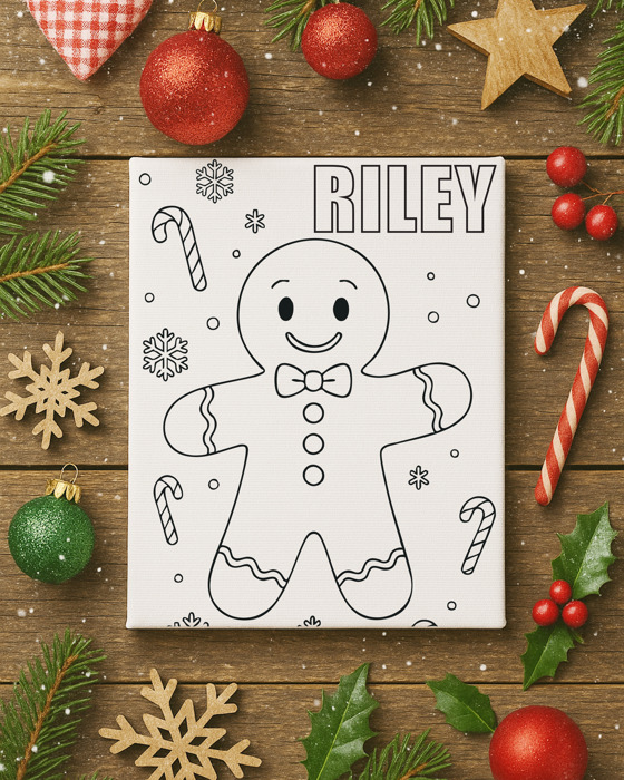 Color-Me Christmas Canvas
