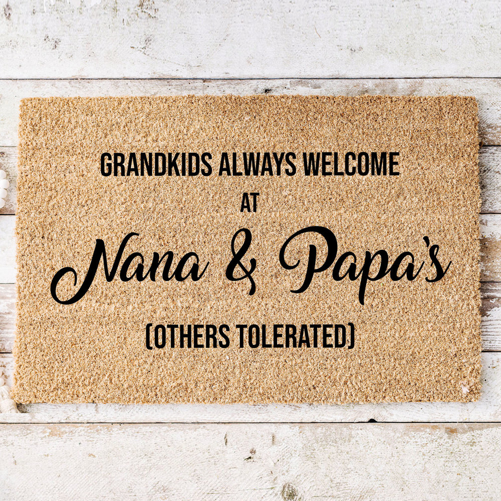 The Grandparent's Personalized Coir Doormat Collection