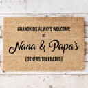  The Grandparent's Personalized Coir Doormat Collection