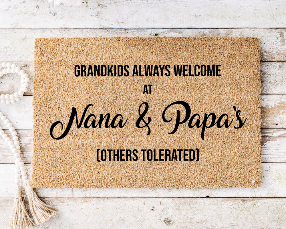 The Grandparent's Personalized Coir Doormat Collection