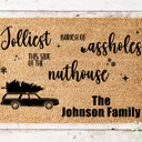 Jolliest Bunch Personalized Christmas Movie Coir Doormat Collection