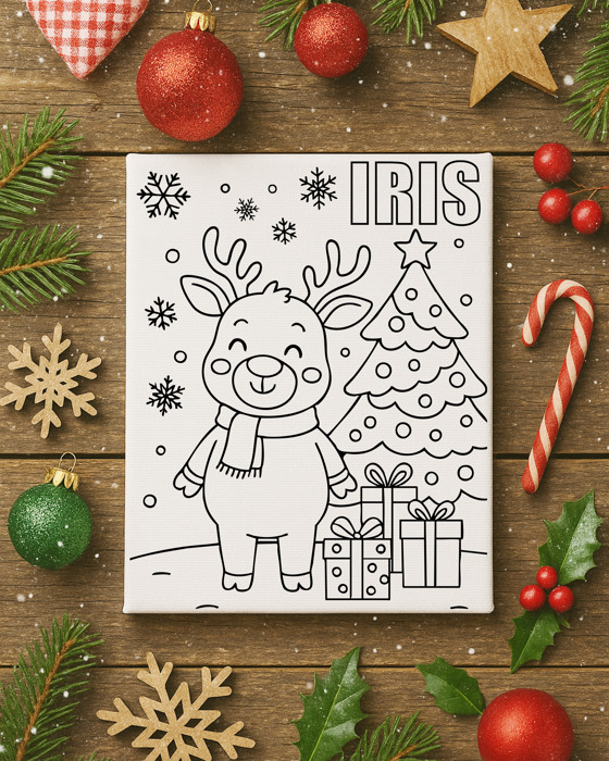 Color-Me Christmas Canvas
