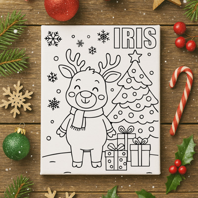 Color-Me Christmas Canvas